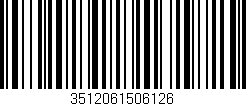Código de barras (EAN, GTIN, SKU, ISBN): '3512061506126'