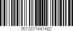 Código de barras (EAN, GTIN, SKU, ISBN): '3512077447482'