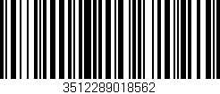 Código de barras (EAN, GTIN, SKU, ISBN): '3512289018562'