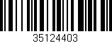 Código de barras (EAN, GTIN, SKU, ISBN): '35124403'
