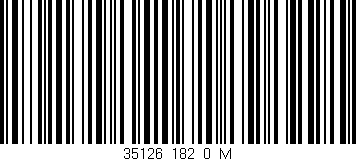 Código de barras (EAN, GTIN, SKU, ISBN): '35126_182_0_M'