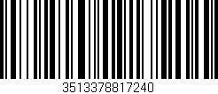 Código de barras (EAN, GTIN, SKU, ISBN): '3513378817240'