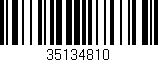 Código de barras (EAN, GTIN, SKU, ISBN): '35134810'
