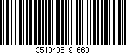 Código de barras (EAN, GTIN, SKU, ISBN): '3513485191660'