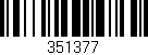 Código de barras (EAN, GTIN, SKU, ISBN): '351377'