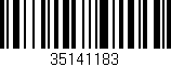 Código de barras (EAN, GTIN, SKU, ISBN): '35141183'