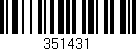 Código de barras (EAN, GTIN, SKU, ISBN): '351431'