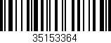 Código de barras (EAN, GTIN, SKU, ISBN): '35153364'