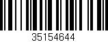 Código de barras (EAN, GTIN, SKU, ISBN): '35154644'