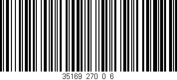 Código de barras (EAN, GTIN, SKU, ISBN): '35169_270_0_6'