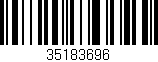 Código de barras (EAN, GTIN, SKU, ISBN): '35183696'