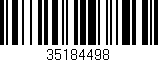 Código de barras (EAN, GTIN, SKU, ISBN): '35184498'