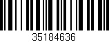 Código de barras (EAN, GTIN, SKU, ISBN): '35184636'