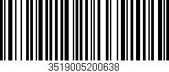 Código de barras (EAN, GTIN, SKU, ISBN): '3519005200638'
