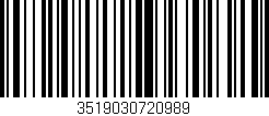 Código de barras (EAN, GTIN, SKU, ISBN): '3519030720989'
