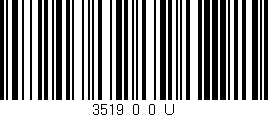 Código de barras (EAN, GTIN, SKU, ISBN): '3519_0_0_U'