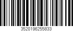 Código de barras (EAN, GTIN, SKU, ISBN): '3520196255833'