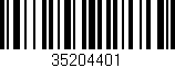 Código de barras (EAN, GTIN, SKU, ISBN): '35204401'