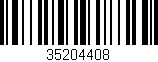 Código de barras (EAN, GTIN, SKU, ISBN): '35204408'