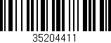 Código de barras (EAN, GTIN, SKU, ISBN): '35204411'