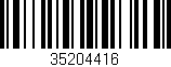 Código de barras (EAN, GTIN, SKU, ISBN): '35204416'
