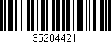 Código de barras (EAN, GTIN, SKU, ISBN): '35204421'