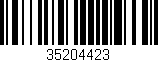 Código de barras (EAN, GTIN, SKU, ISBN): '35204423'