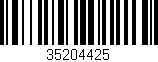 Código de barras (EAN, GTIN, SKU, ISBN): '35204425'