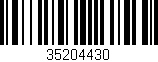 Código de barras (EAN, GTIN, SKU, ISBN): '35204430'