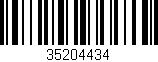 Código de barras (EAN, GTIN, SKU, ISBN): '35204434'