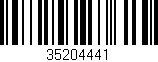 Código de barras (EAN, GTIN, SKU, ISBN): '35204441'