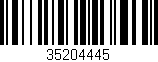 Código de barras (EAN, GTIN, SKU, ISBN): '35204445'