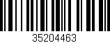 Código de barras (EAN, GTIN, SKU, ISBN): '35204463'