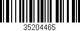 Código de barras (EAN, GTIN, SKU, ISBN): '35204465'