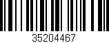 Código de barras (EAN, GTIN, SKU, ISBN): '35204467'