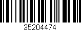 Código de barras (EAN, GTIN, SKU, ISBN): '35204474'