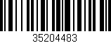 Código de barras (EAN, GTIN, SKU, ISBN): '35204483'