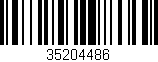 Código de barras (EAN, GTIN, SKU, ISBN): '35204486'