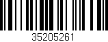 Código de barras (EAN, GTIN, SKU, ISBN): '35205261'