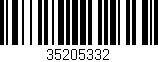 Código de barras (EAN, GTIN, SKU, ISBN): '35205332'