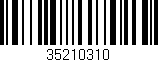Código de barras (EAN, GTIN, SKU, ISBN): '35210310'