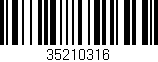 Código de barras (EAN, GTIN, SKU, ISBN): '35210316'