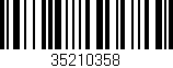 Código de barras (EAN, GTIN, SKU, ISBN): '35210358'