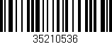 Código de barras (EAN, GTIN, SKU, ISBN): '35210536'