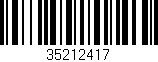 Código de barras (EAN, GTIN, SKU, ISBN): '35212417'