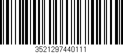 Código de barras (EAN, GTIN, SKU, ISBN): '3521297440111'