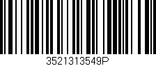 Código de barras (EAN, GTIN, SKU, ISBN): '3521313549P'