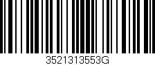 Código de barras (EAN, GTIN, SKU, ISBN): '3521313553G'
