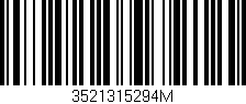 Código de barras (EAN, GTIN, SKU, ISBN): '3521315294M'