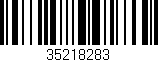 Código de barras (EAN, GTIN, SKU, ISBN): '35218283'